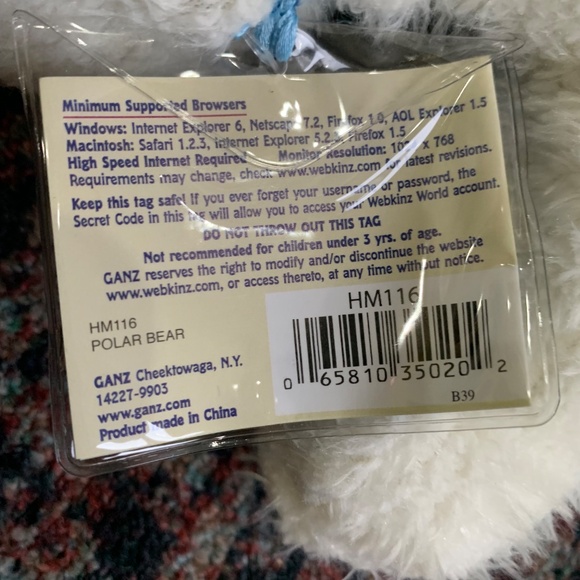 Webkinz Polar Bear New with Unused Code - Picture 2 of 2